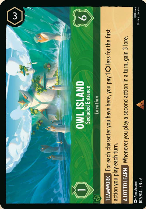 Disney Lorcana TCG: Owl Island, Secluded Entrance