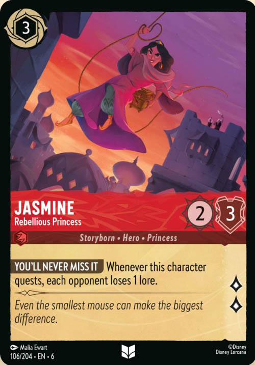 Disney Lorcana TCG: Jasmine, Rebellious Princess