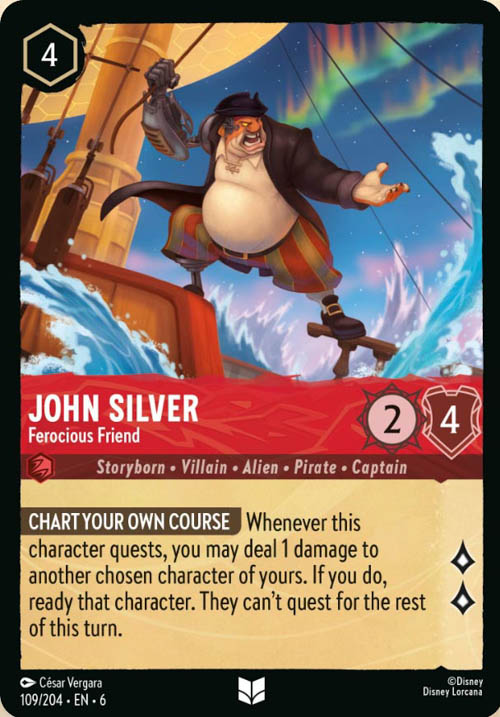 Disney Lorcana TCG: John Silver, Ferocious Friend