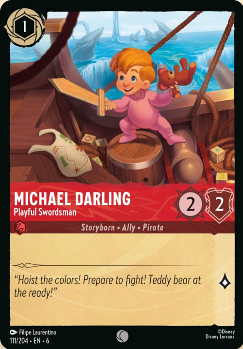 Disney Lorcana TCG: Michael Darling, Playful Swordsman