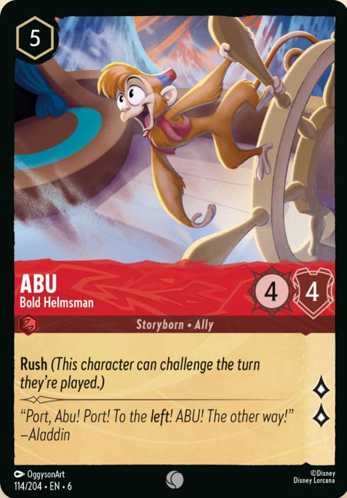 Disney Lorcana TCG: Abu, Bold Helmsman