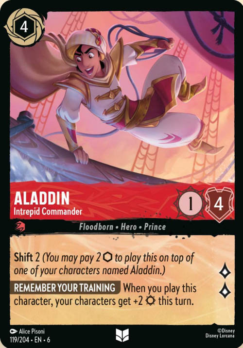 Disney Lorcana TCG: Aladdin, Intrepid Commander