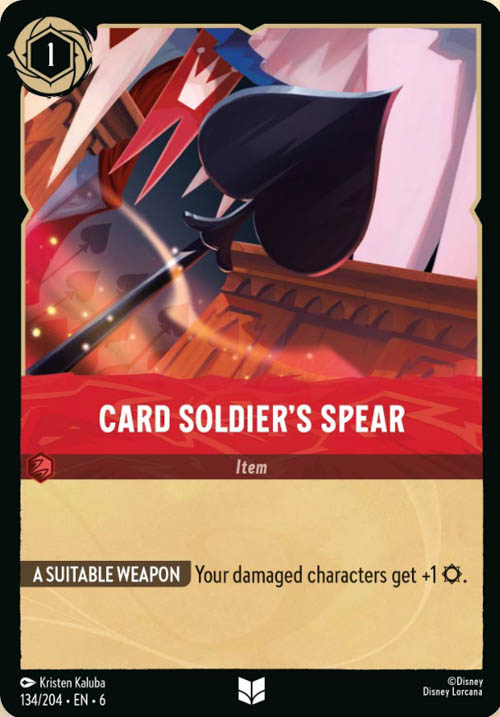 Disney Lorcana TCG: Card Soldier's Spear