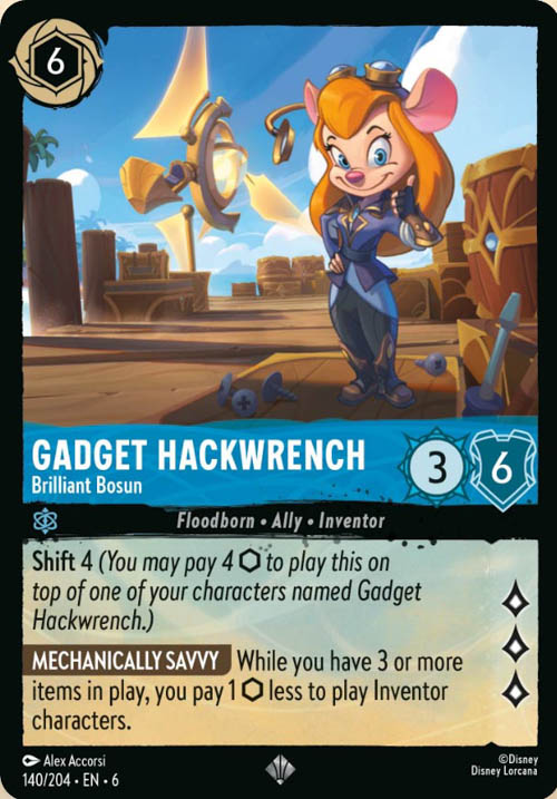 Disney Lorcana TCG: Gadget Hackwrench, Brilliant Bosun