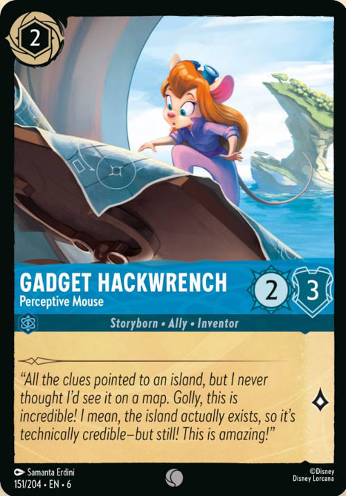 Disney Lorcana TCG: Gadget Hackwrench, Perceptive Mouse