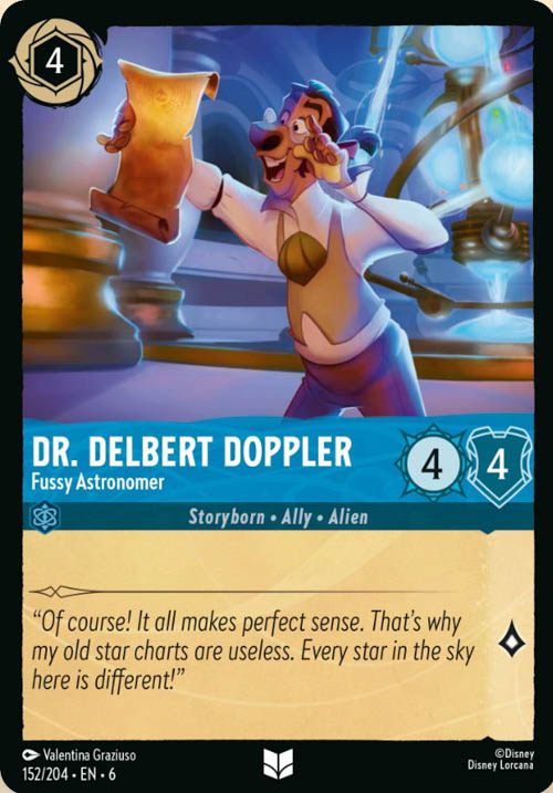 Disney Lorcana TCG: Dr. Delbert Doppler, Fussy Astronomer