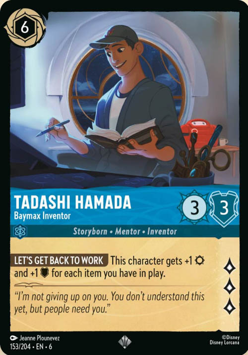 Disney Lorcana TCG: Tadashi Hamada, Baymax Inventor