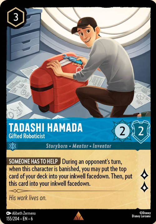 Disney Lorcana TCG: Tadashi Hamada, Gifted Roboticist