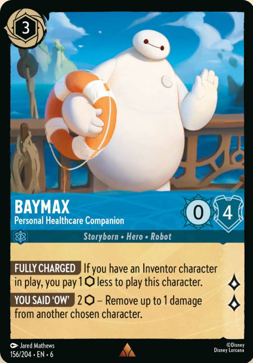 Disney Lorcana TCG: Baymax, Personal Healthcare Companion