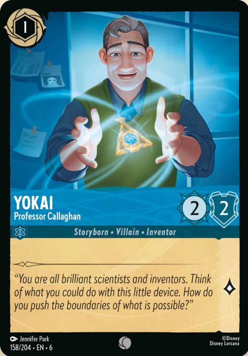 Disney Lorcana TCG: Yokai, Professor Callaghan