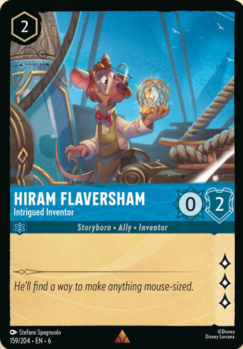 Disney Lorcana TCG: Hiram Flaversham, Intrigued Inventor