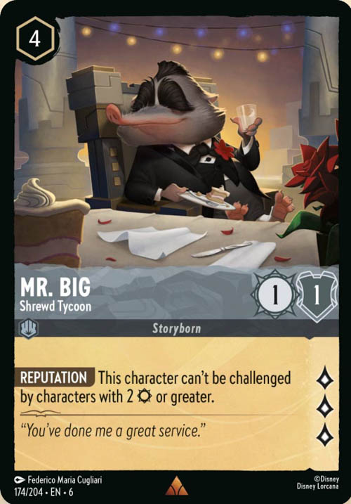 Disney Lorcana TCG: Mr. Big, Shrewd Tycoon