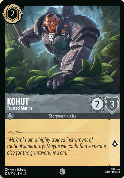 Disney Lorcana TCG: Kohut, Trusted Marine