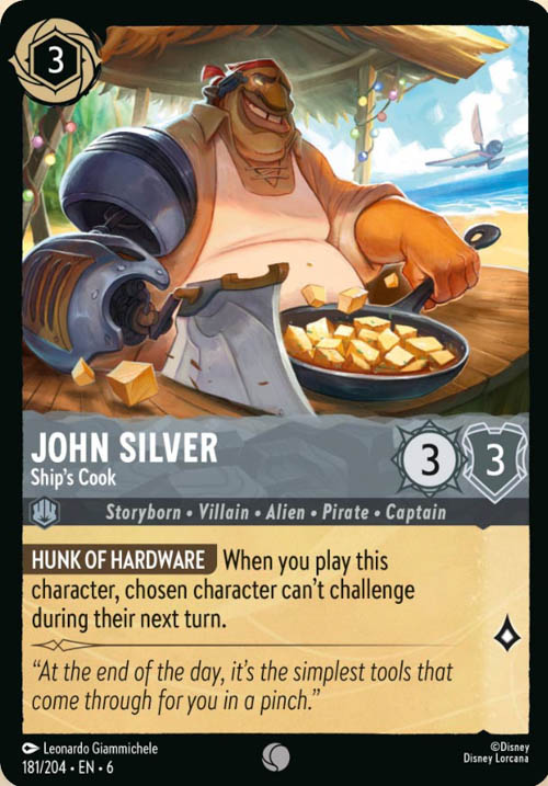 Disney Lorcana TCG: John Silver, Ship's Cook