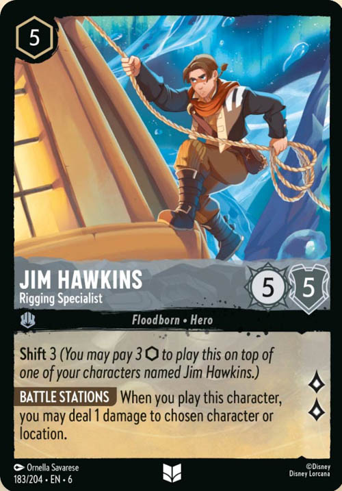 Disney Lorcana TCG: Jim Hawkings, Rigging Specialist