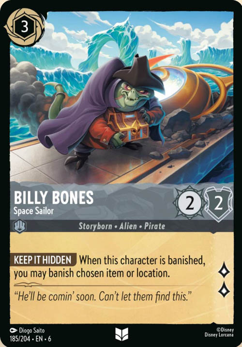 Disney Lorcana TCG: Billy Bones, Space Sailor