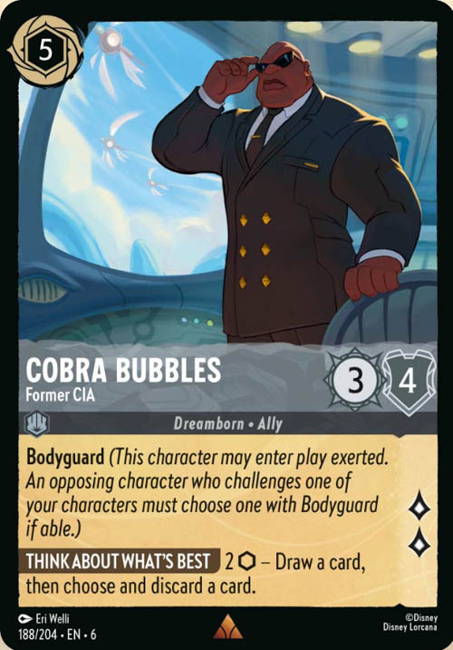 Disney Lorcana TCG: Cobra Bubbles, Former CIA