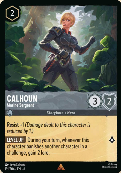 Disney Lorcana TCG: Calhoun, Marine Sergeant