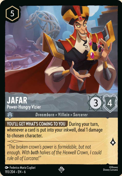 Disney Lorcana TCG: Jafar, Power-Hungry Vizier