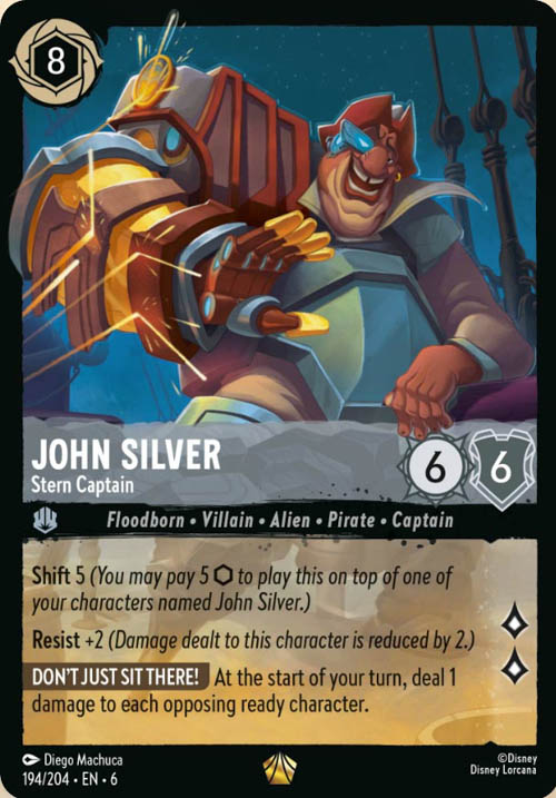 Disney Lorcana TCG: John Silver, Stern Captain