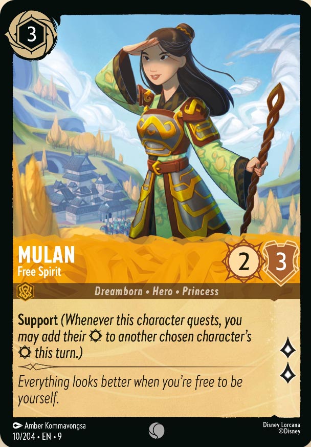 Disney Lorcana TCG: Mulan, Free Spirit