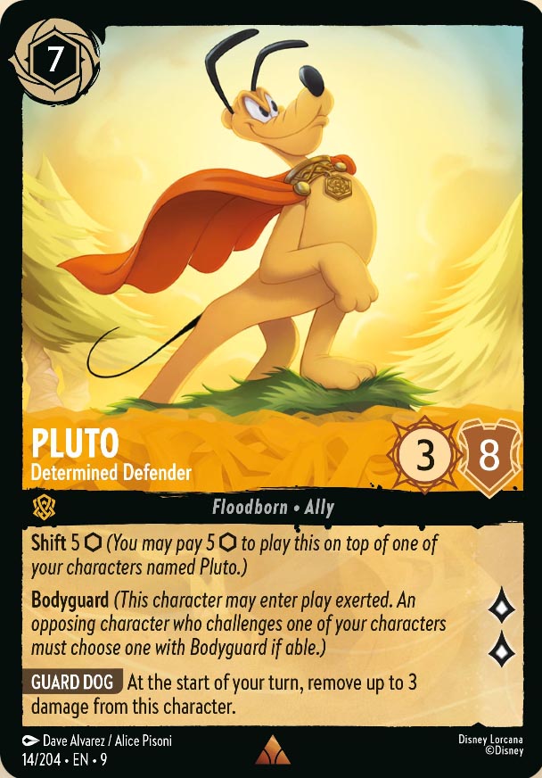 Disney Lorcana TCG: Pluto, Determined Defender