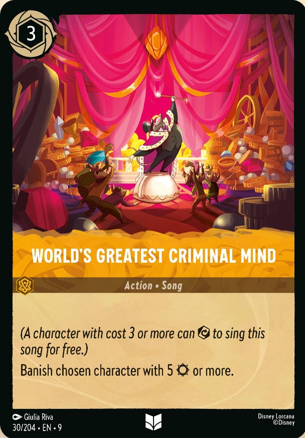 Disney Lorcana TCG: World's Greatest Criminal Mind