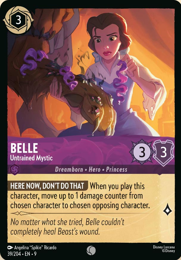 Disney Lorcana TCG: Belle, Untrained Mystic