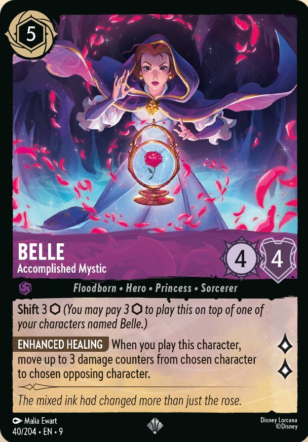 Disney Lorcana TCG: Belle, Accomplished Mystic