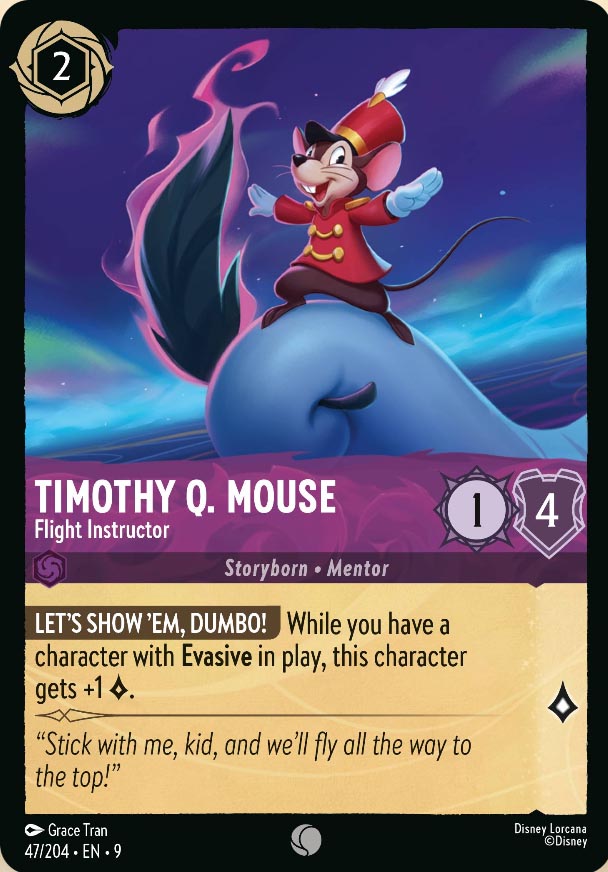 Disney Lorcana TCG: Timothy Q. Mouse, Flight Instructor