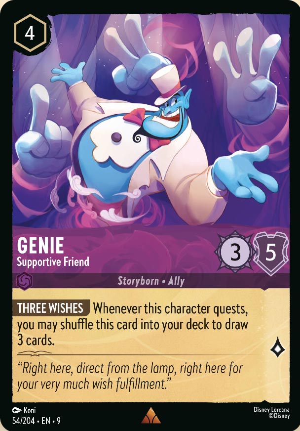 Disney Lorcana TCG: Genie, Supportive Friend
