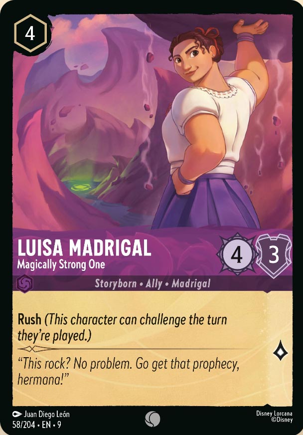 Disney Lorcana TCG: Luisa Madrigal, Magically Strong One