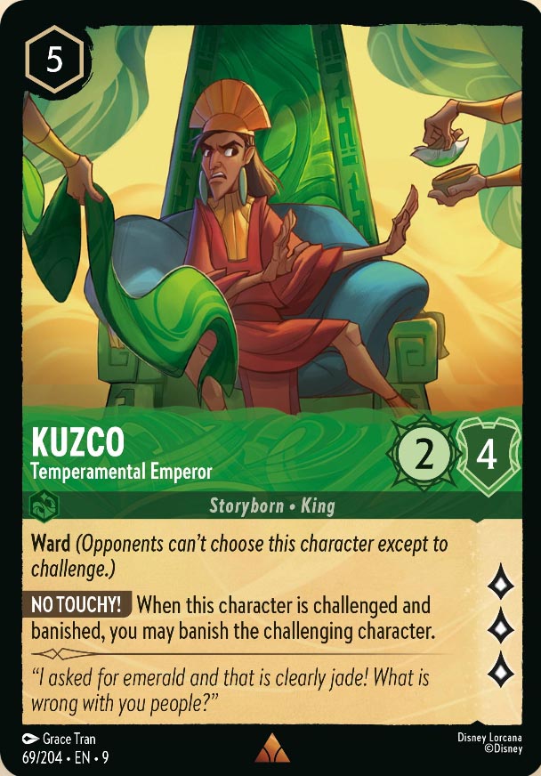 Disney Lorcana TCG: Kuzco, Temperamental Emperor