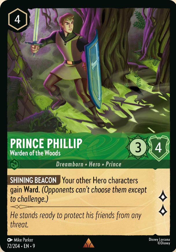 Disney Lorcana TCG: Prince Phillip, Warden of the Woods