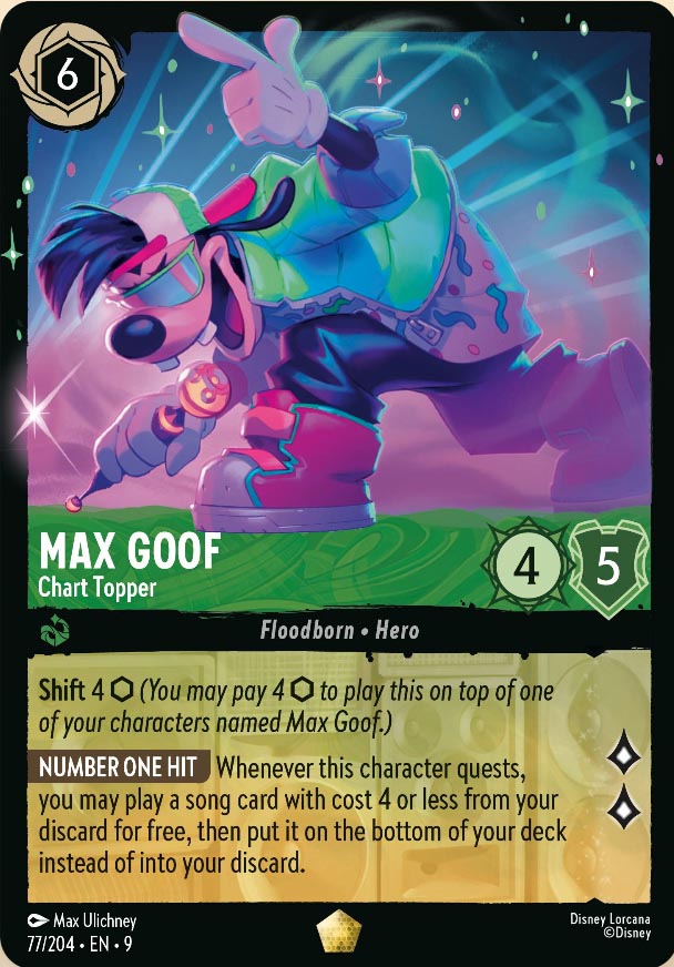 Disney Lorcana TCG: Max Goof, Chart Topper