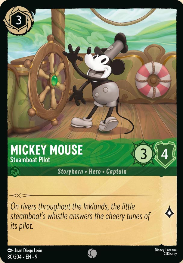 Disney Lorcana TCG: Mickey Mouse, Steamboat, Pilot