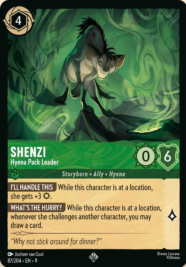 Disney Lorcana TCG: Shenzi, Hyena Pack Leader