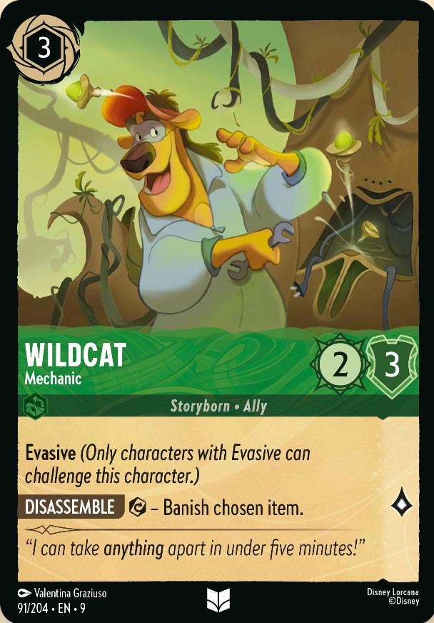 Disney Lorcana TCG: Wildcat, Mechanic