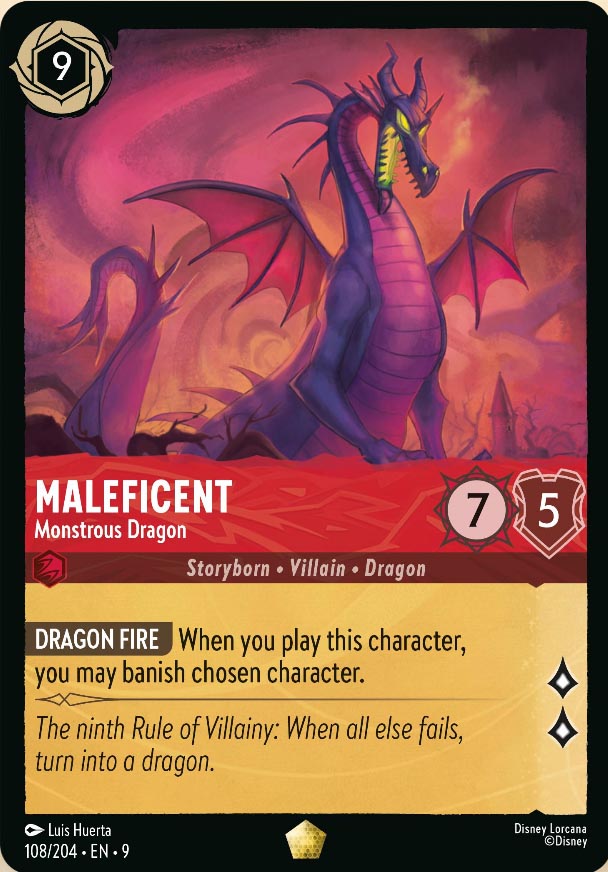 Disney Lorcana TCG: Maleficent, Monstrous Dragon