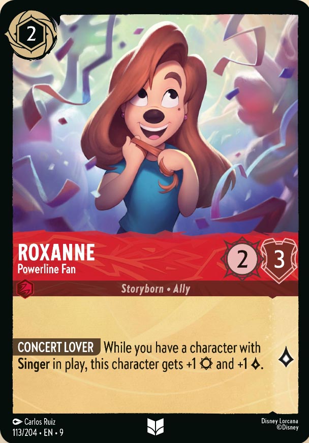 Disney Lorcana TCG: Roxanne, Powerline Fan