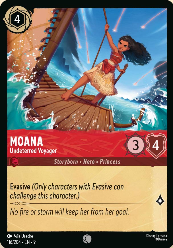Disney Lorcana TCG: Moana, Undeterred Voyager