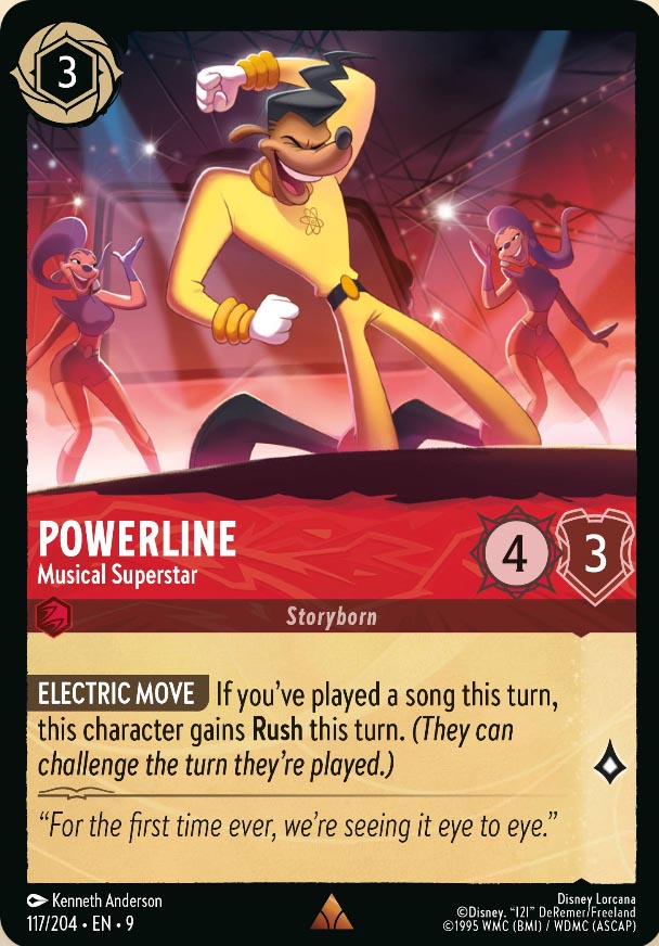 Disney Lorcana TCG: Powerline, Musical Superstar