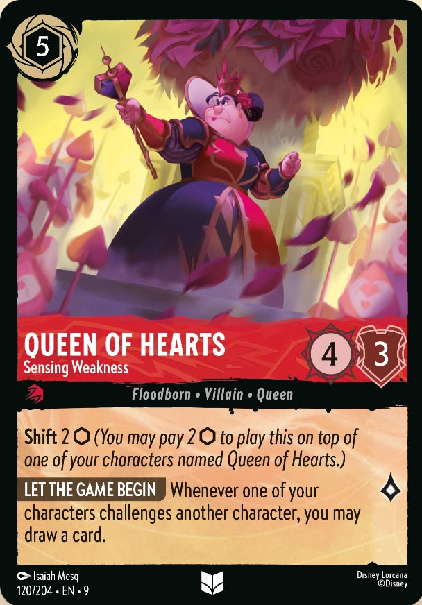 Disney Lorcana TCG: Queen of Hearts, Sensing Weakness