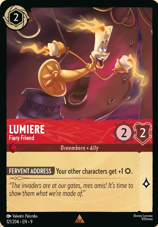 Disney Lorcana TCG: Lumiere, Fiery Friend