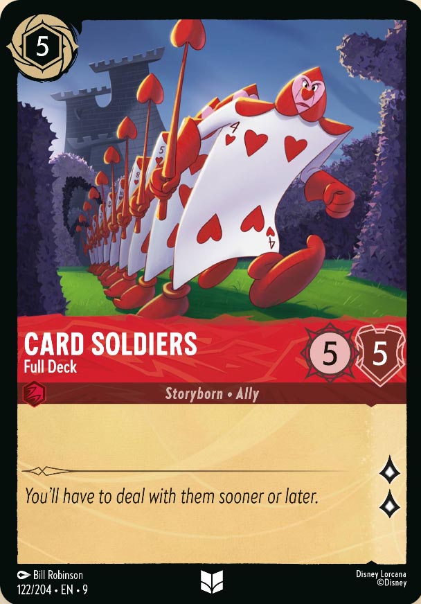 Disney Lorcana TCG: Card Soldiers, Full Deck