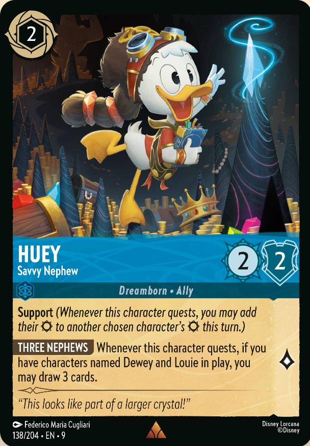 Disney Lorcana TCG: Huey, Savvy Nephew