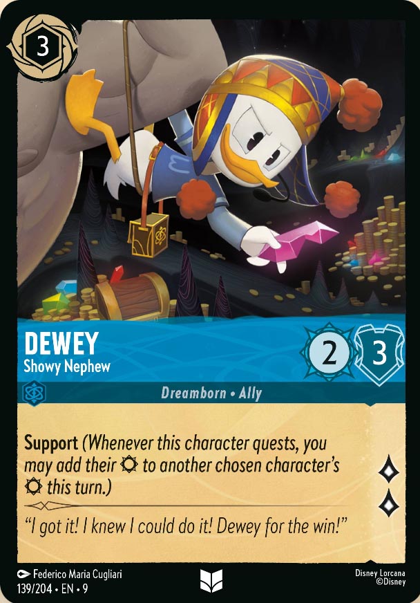 Disney Lorcana TCG: Dewey, Showy Nephew