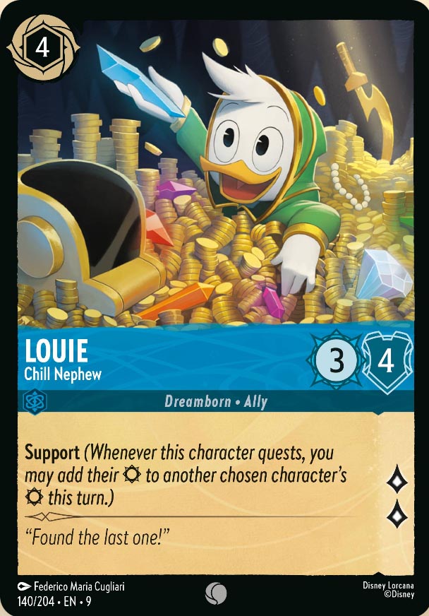 Disney Lorcana TCG: Louie, Chill Nephew