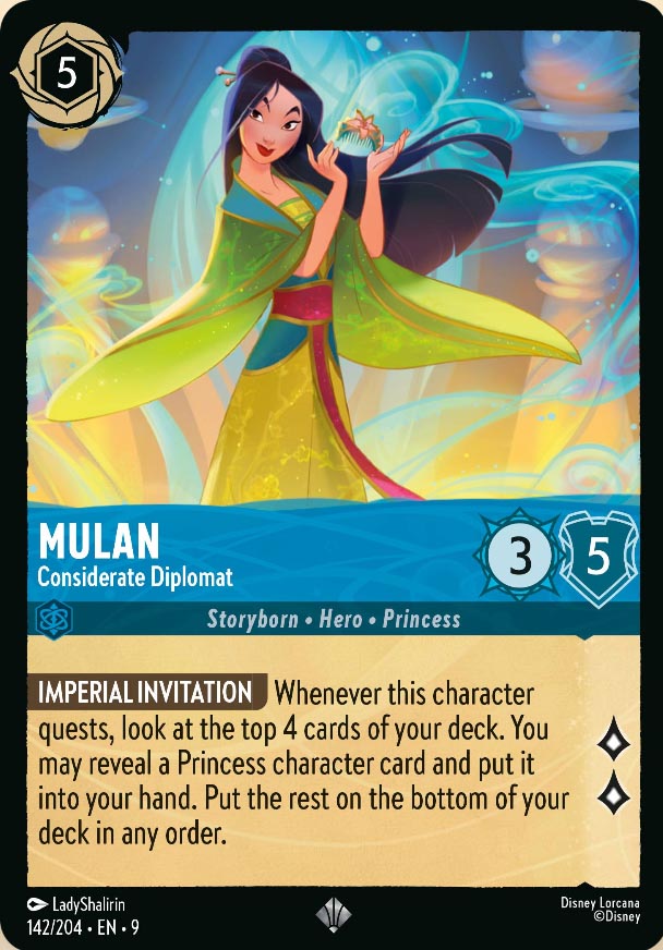 Disney Lorcana TCG: Mulan, Considerate Diplomat