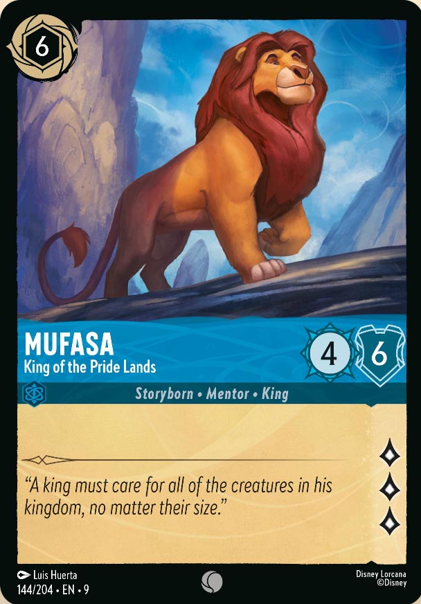 Disney Lorcana TCG: Mufasa, King of the Pride Lands